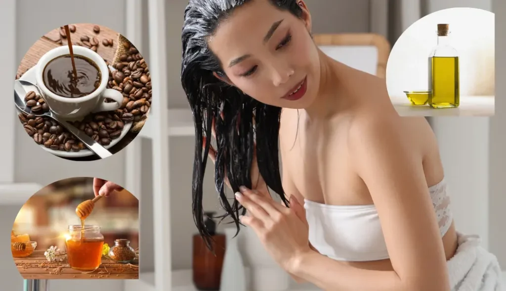 coffee olive oil hair mask