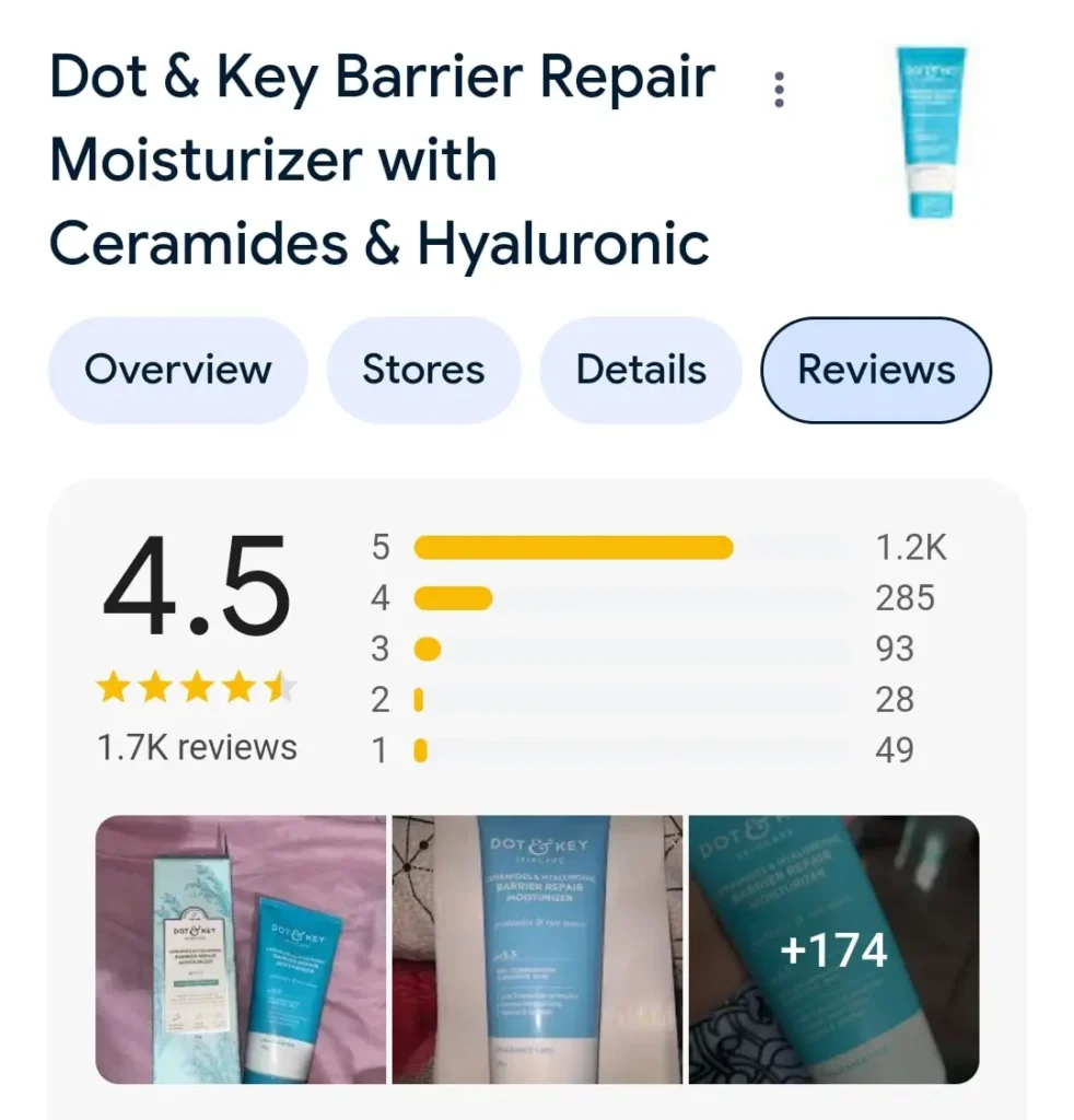 Dot and Key Ceramide Moisturizer Review